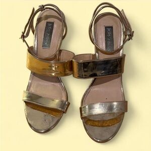 Betsey Johnson Gold Sandals